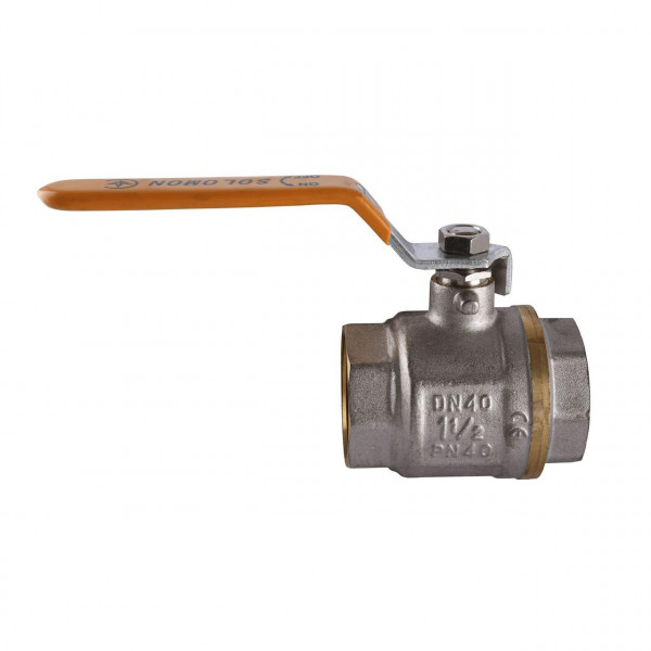 Кран кульовий прямий SOLOMON 1 1/2″ ВВ ЖР PN40 В1001 (000001496)