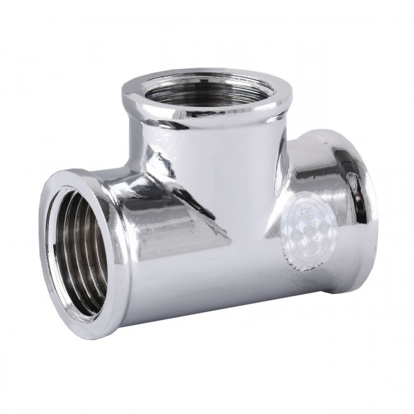 Тройник SOLOMON 3/4″ ВВВ хром 8202 (000000625)