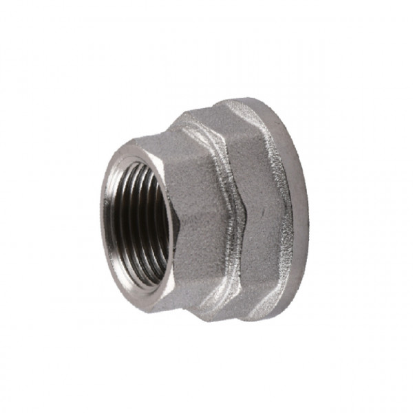 Муфта редукційна нікельована 1 1/4″ВР х 1″ВР штампована восьмигранна А0335А(нк) VA (000024882)