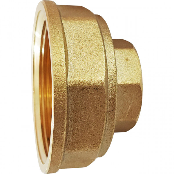 Муфта редукционная латунная 1 1/2″ВР х 3/4″ВР штампованная восьмигранная А0336А VA (000025418)