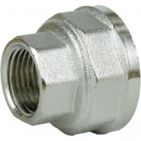 Муфта редукційна нікельована 1 1/2″ВР х 1″ВР штампована восьмигранна А0337А(нк) VA (000025420)