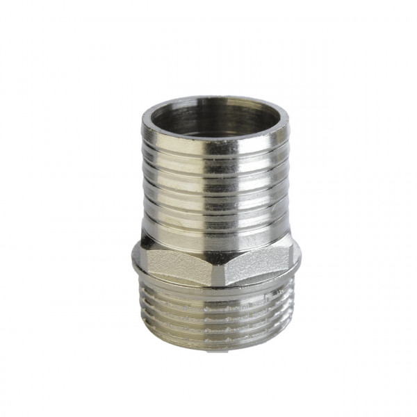 Штуцер нікельований 3/4″ЗР х 20мм штампований А2048А(нк) VA (000025445)