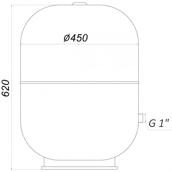 Гидроаккумулятор c фиксированной мембраной 80 л ZILMET HYDRO-pro 10bar ( 11A0008000 ) (000012738)
