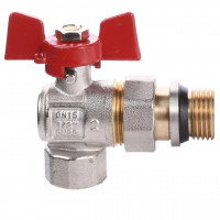 Кран кульовий кутовий з американкою WATERVALVE Q003 NV-V124 1/2″ ЗB (000010166)