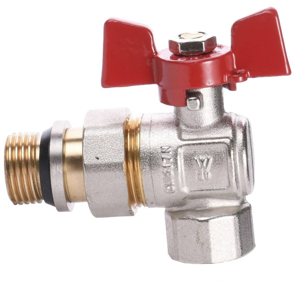 Кран кульовий кутовий з американкою WATERVALVE Q003 NV-V124 1/2″ ЗB (000010166)