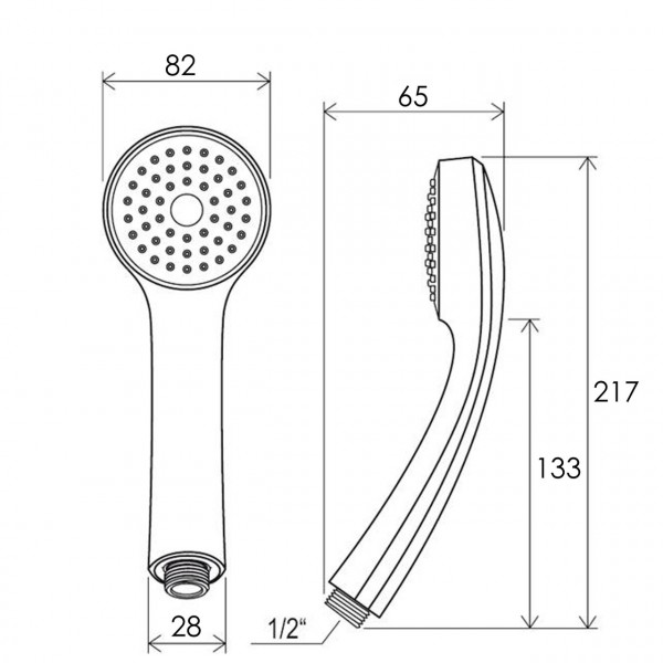 Душевая лейка Globus Lux SH-2280-Gray (000024998)