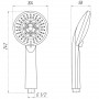 Душевая лейка Globus Lux RAYS NS-780-P (000020791)