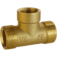 Трійник редукційний латунний 3/4″ЗР х 1/2″ВР х 3/4″ЗР штампований A0224А VA (000025505)