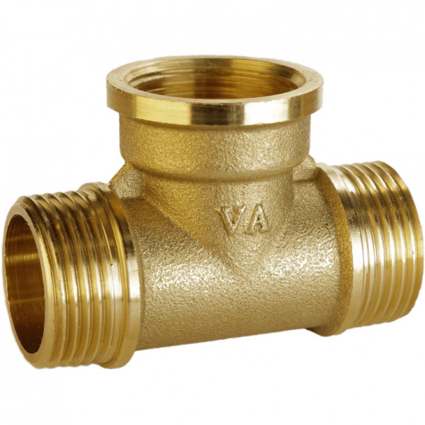 Трійник латунний 3/4″ЗР х 3/4″ВР х 3/4″ЗР штампований А0253А VA (000025508)