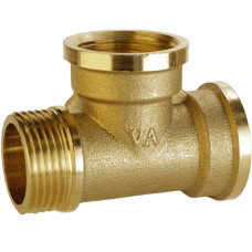Тройник латунный 3/4″ВР х 3/4″ВР х 3/4″НР штампованный А0254А VA (000025509)
