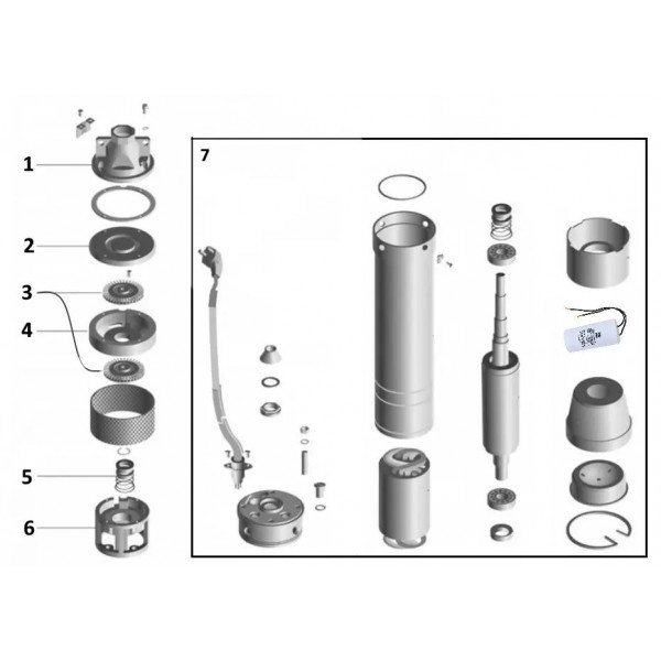Насос скважинный вихревой VOLKS pumpe PM 4SKm150 1,1кВт + кабель 10м (000023528)
