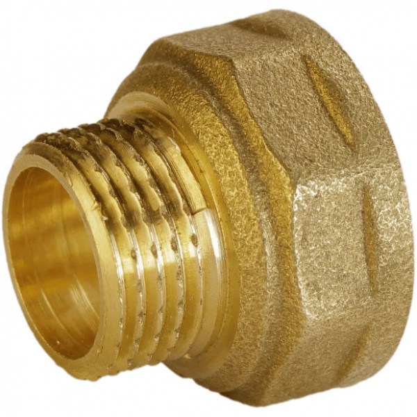 Переходник редукционный латунный 1/2″ВР х 3/8″НР штампованный А0619А VA (000025536)