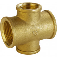 Хрестовина редукційна латунна 3/4″ВР х 1/2″ВР х 3/4″ВР х 1/2″ВР ливарна А4606А VA (000025523)