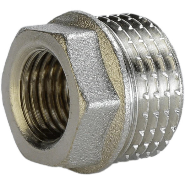 Футорка нікельована 1/2″ЗР х 1/4″ВР штампована А0723А(нк) VA (000025539)