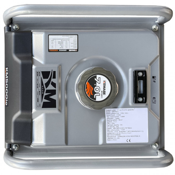 Генератор бензиновый инверторный KEMAGE KM5000io-3 с дисплеем и дополнительным подключением генерат