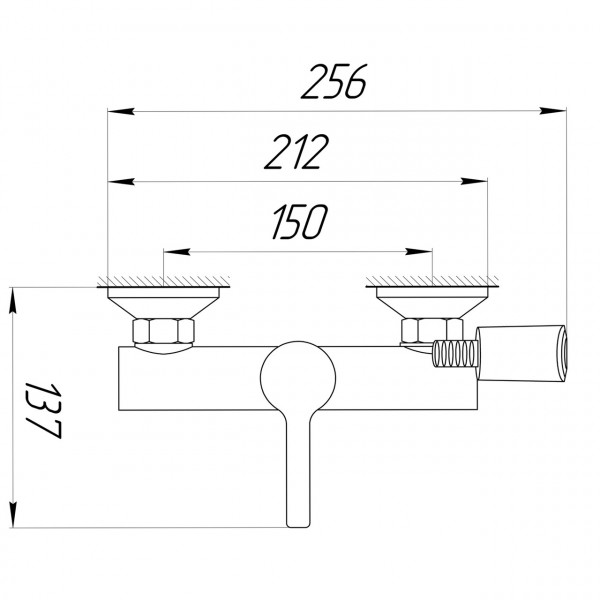 Смеситель гигиенический Domino PRESTIGE DPS-206N (000025214)