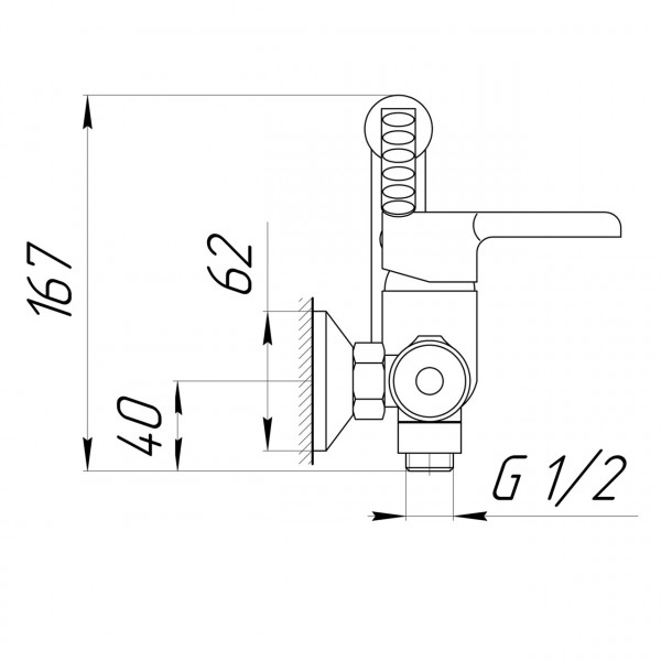 Смеситель гигиенический Domino PRESTIGE DPS-206N (000025214)