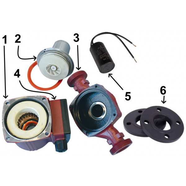 Насос циркуляційний фланцевий Optima OP40-130 220мм + кабель з вилкою (000013634)