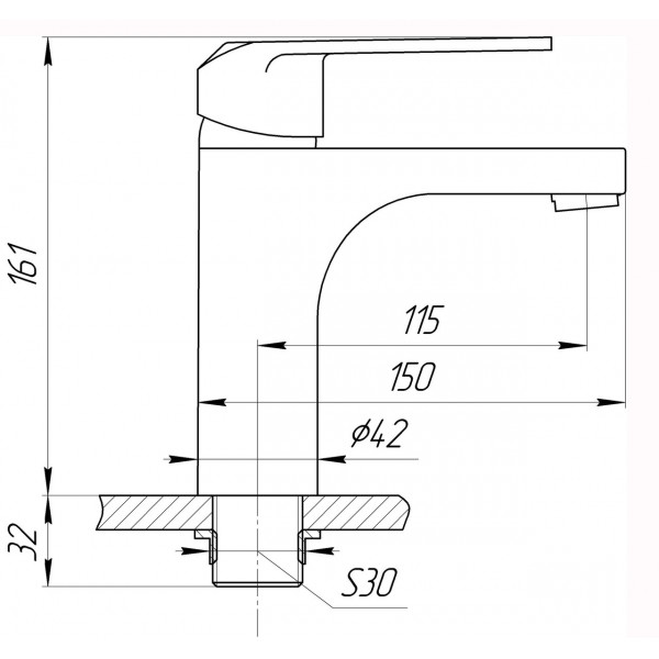 Смеситель для умывальника DOMINO DD-401 (000025219)