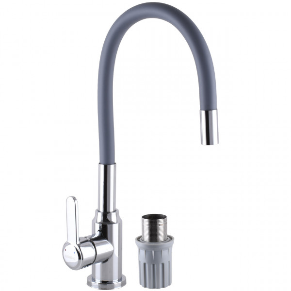 Смеситель для кухни DOMINO ELLIPSE DCC-203L-GRAY (000025129)