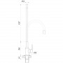 Змішувач для кухні DOMINO ELLIPSE DCC-203L-BLACK (000025128)