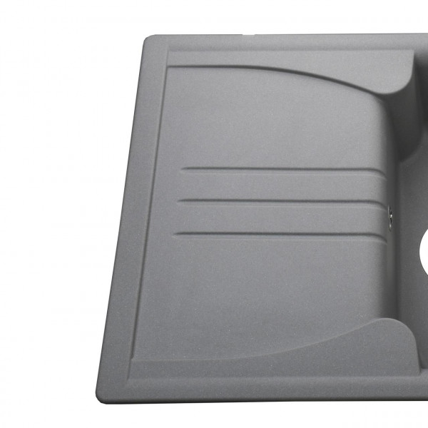 Гранітна мийка Globus Lux BALATON сірий металік 680х500мм-А0003 (000012555)