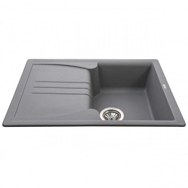 Гранітна мийка Globus Lux BALATON сірий металік 680х500мм-А0003 (000012555)