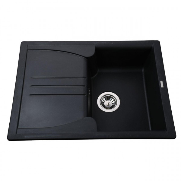 Гранітна мийка Globus Lux BALATON чорний 680х500мм-А0002 (000011510)