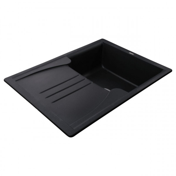 Гранітна мийка Globus Lux BALATON чорний 680х500мм-А0002 (000011510)