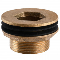 Врізання в бак Ø50 латунне 1 1/2″ЗР ливарне 1676Б (000025751)