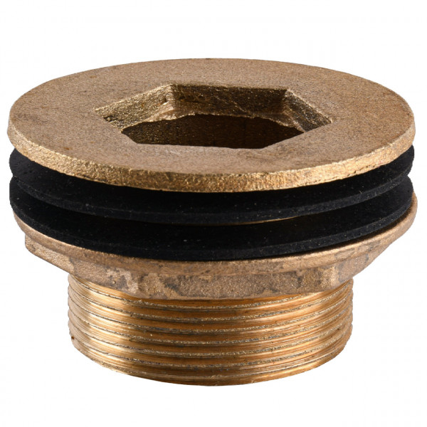 Врізання в бак Ø50 латунне 1 1/2″ЗР ливарне 1676Б (000025751)