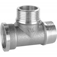 Трійник нікельований 3/4″ВР х 3/4″ЗР х 3/4″ЗР штампований А0255А(нк) VA (000025781)