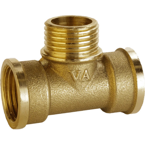 Трійник латунний 1/2″ВР х 1/2″ЗР х 1/2″ВР штампований А0211А VA (000010493)