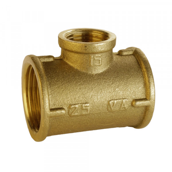 Трійник редукційний латунний 1″ВР х 1/2″ВР х 1″ВР штампований А0206А VA (000025764)