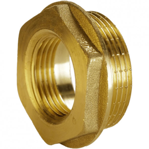 Футорка латунна 2″ЗР х 1 1/4″ВР штампована А0756А VA (000025768)