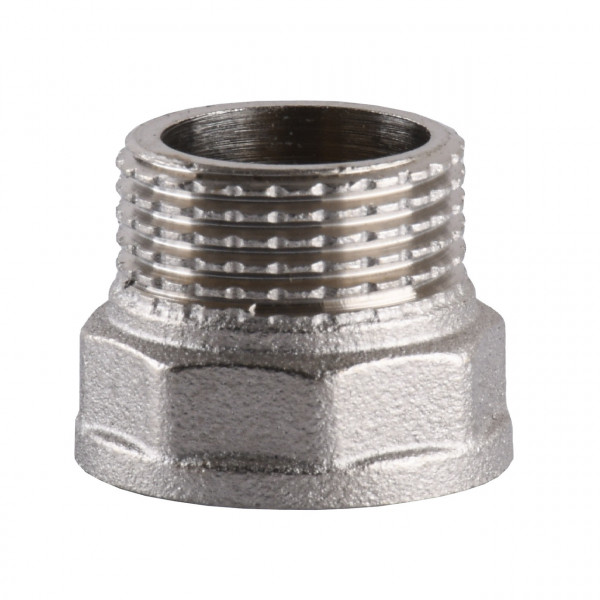 Переходник никелированный 3/4″ВР х 3/4″НР штампованный А0609А(нк) VA (000025775)