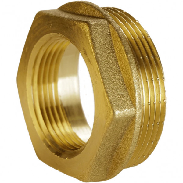 Футорка латунна 1 1/2″ЗР х 1″ВР штампована А0714А VA (000025767)