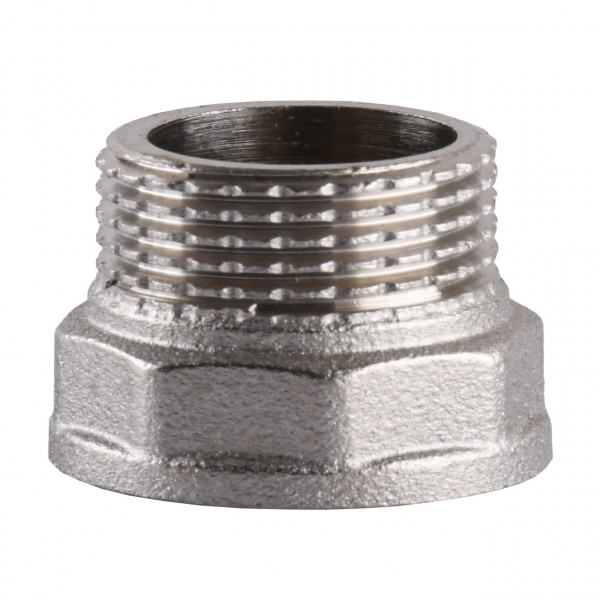 Перехідник нікельований 1″ВР х 1″ЗР штампований А0608А(нк) VA (000025776)