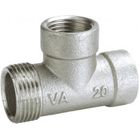 Трійник редукційний нікельований 3/4″ЗР х 1/2″ВР х 1/2″ВР штампований A0225А(нк) VA (000025784)