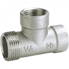 Тройник редукционный никелированный 3/4″ВР х 1/2″ВР х 1/2″ВР штампованный A0225А(нк) VA (000025784)