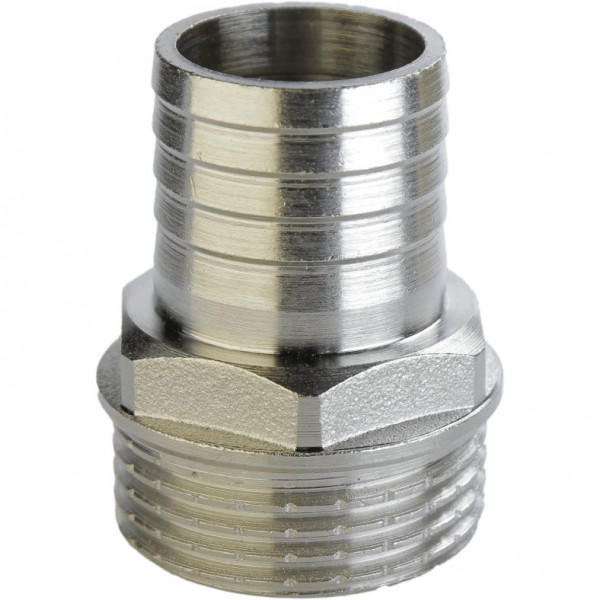 Штуцер нікельований 1″ЗР х 20мм штампований А2068А(нк) VA (000025799)