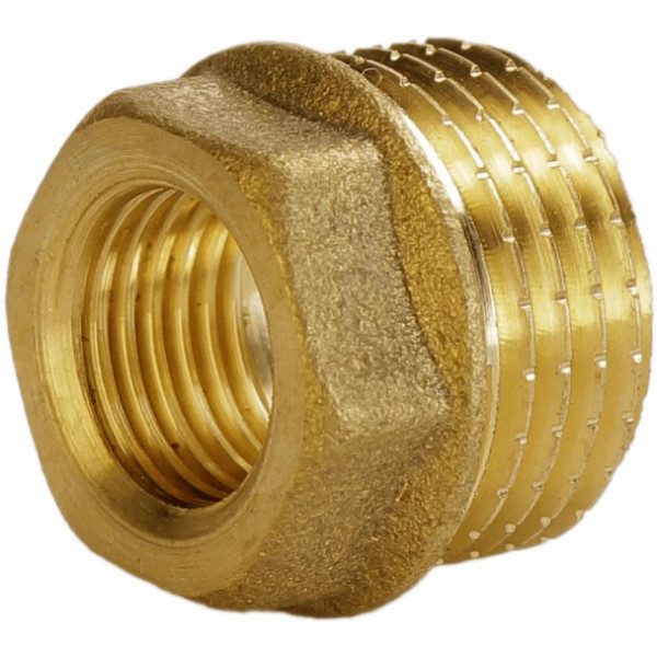 Футорка латунна 1/2″ЗР х 3/8″ВР штампована А0752А VA (000025830)