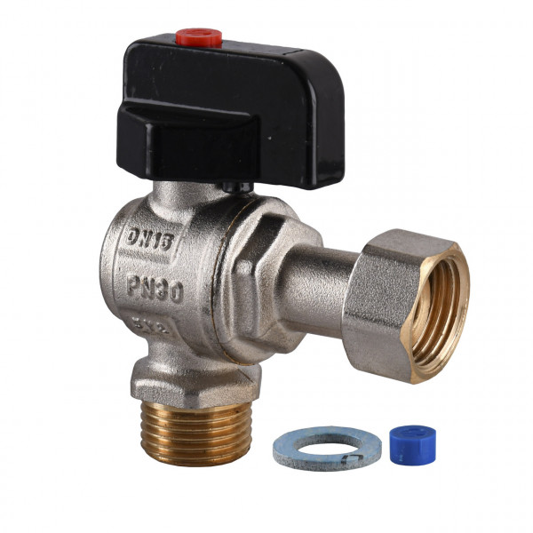 Кран шаровой угловой котловый с накидной гайкой ARCO 1/2″ 150813 (000025806)