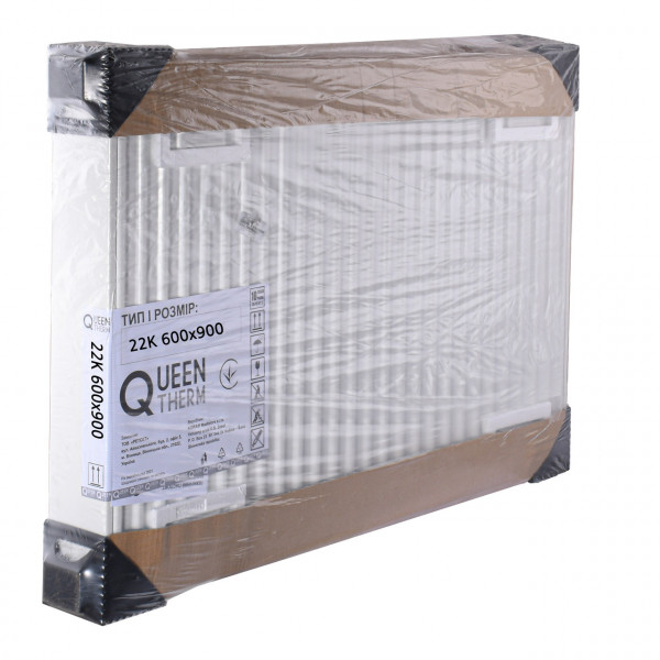Радіатор сталевий панельний QUEEN THERM 22 бок 600x900 (000021732)