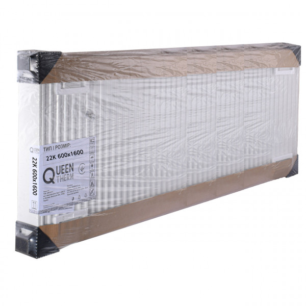 Радіатор сталевий панельний QUEEN THERM 22 бок 600х1600 (000021739)