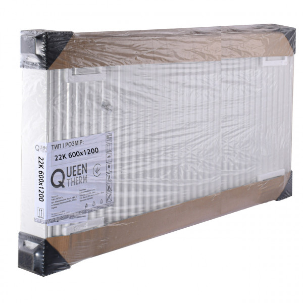 Радіатор сталевий панельний QUEEN THERM 22 бок 600х1200 (000021735)