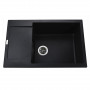 Гранітна мийка Globus Lux MALABI чорний металiк 780х500мм-А0001 (000008908)