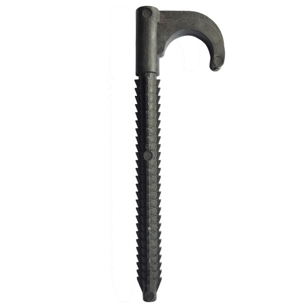 Крепление-крюк забивное одинарное для трубы Ø16-20 длина 120мм черная CRISTAL (уп.100шт) (000025871)