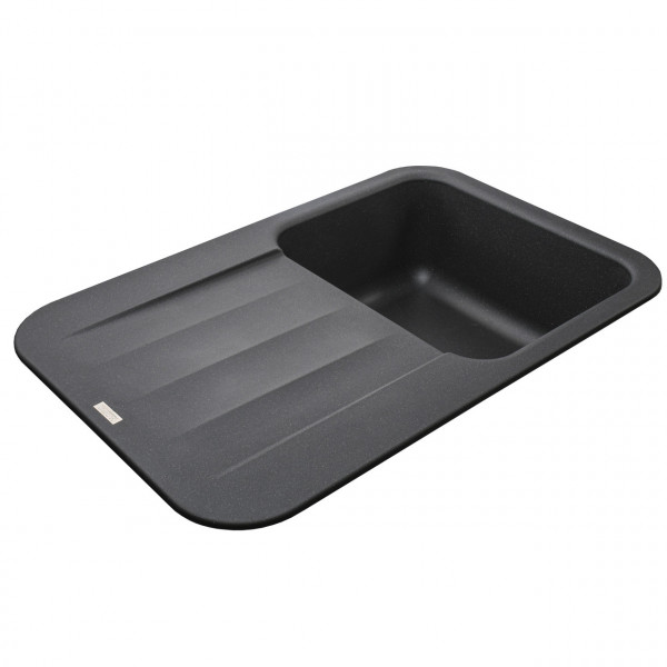 Гранітна мийка Globus Lux OBER чорний металік 780х500мм-А0002 (000022430)