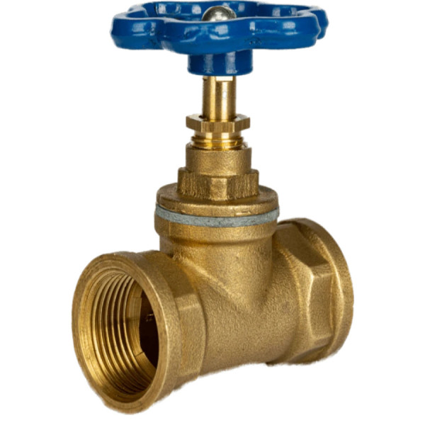 Кран ХВ вентильный прямой латунный 3/4″ВР х 3/4″ВР литейный Б1112А VA (000026273)